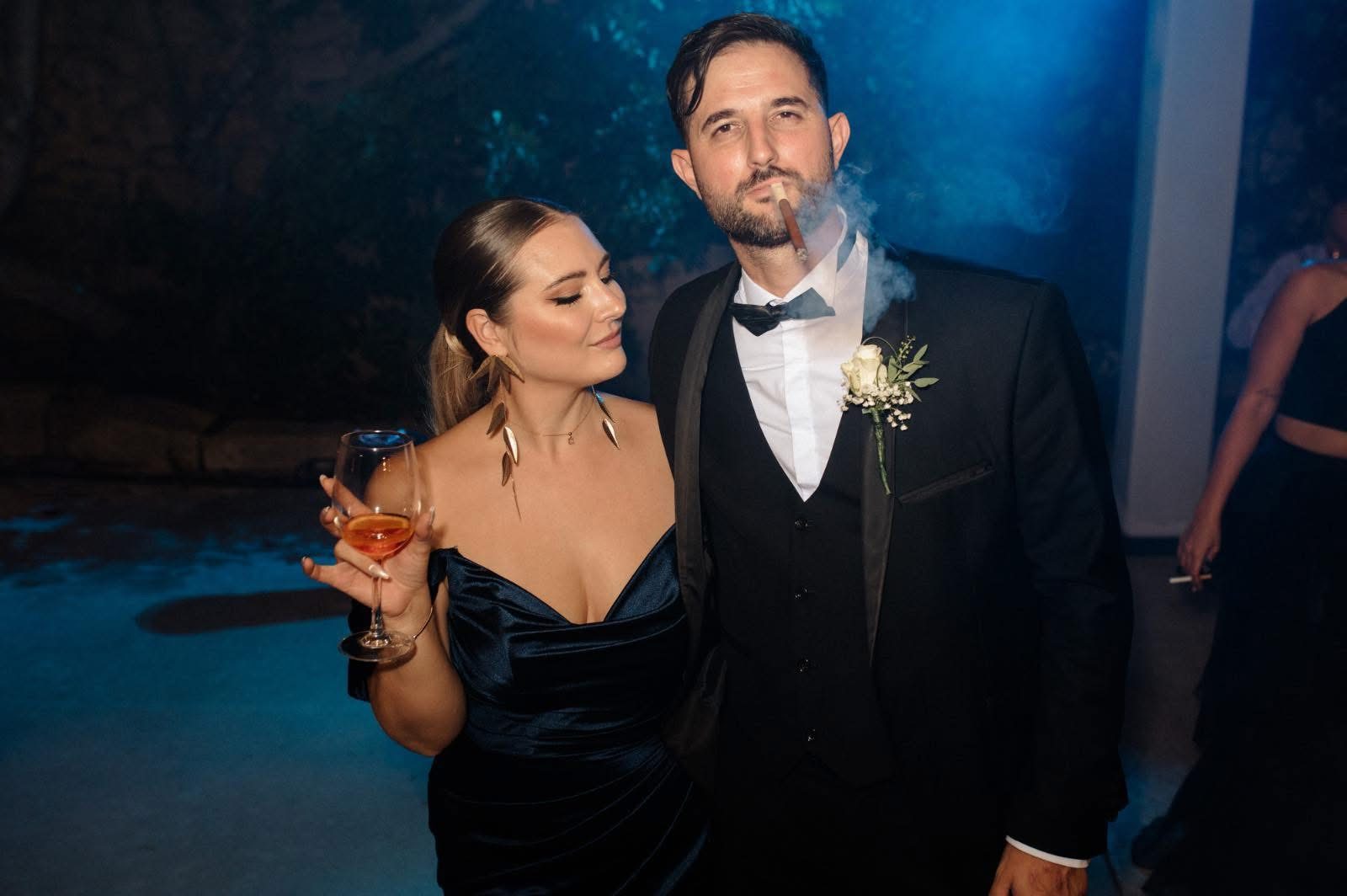 Newlyweds on the dancefloor