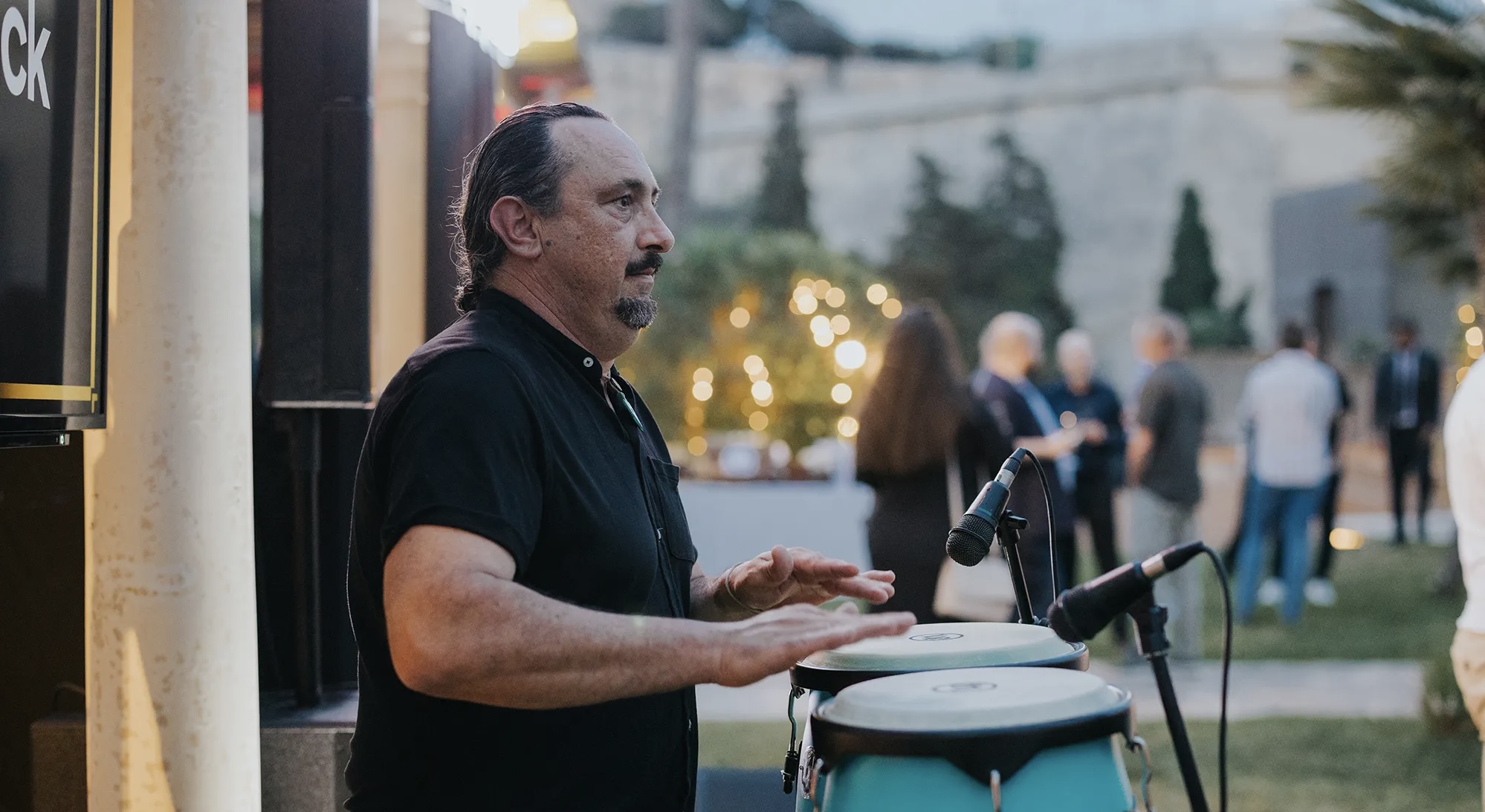 Live percussion at a celebration