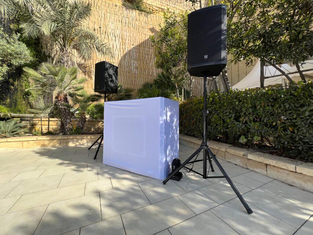 Package B Full Wedding - DJ Exclusive DJ up to 5 Hrs x2 Electro Voice EKS-15P 1000W RMS High Quality Speakers x1 moving heads x2 up-lighters lighting Wireless Microphone Pioneer DJ Equipment DJ Stand