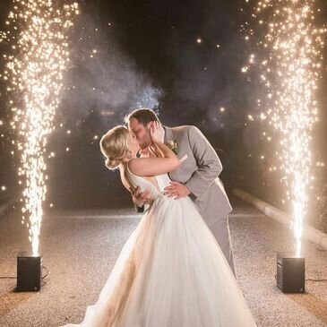 Cold sparklers, also known as cold fireworks or sparkulars, are used in weddings to add a touch of magic and excitement to various moments throughout the event. These devices create stunning visual effects without emitting heat, making them safe for indoor and outdoor use.